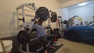 Hammer wide chest press 320 x 8 rest pause superslow reps [upl. by Sivaj]