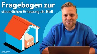 GbR gründen Fragebogen zur steuerlichen Erfassung  Elster online SchrittfürSchrittAnleitung [upl. by Ieso214]