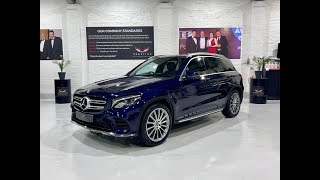 Mercedes GLC 350d 9G Auto AMG LINE Premium Plus Cavansite Blue Review [upl. by Anavas37]