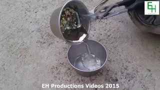 Pouring Melted Bismuth Metal  Full HD [upl. by Bradway]