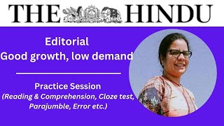 11 January 2024  The Indian Express Editorial Practice Exercise  Good Growth [upl. by Eciralc]