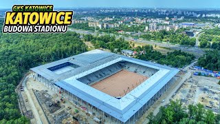 Budowa Stadionu GKS Katowice  Lipiec 2024 [upl. by Aneert]