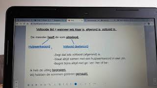 Spelling Hulpwerkwoord amp Voltooid Deelwoord [upl. by Anelram]