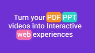 Turn your PDF PPT videos into interactive web content with RELAYTO [upl. by Ehtylb]