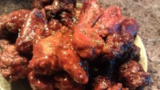 How To Make BBQ Chicken Wings  BBQ Chicken Wing Recipe [upl. by Nahtannhoj]