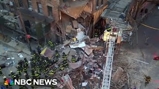 New footage shows the moment a New York building collapses [upl. by Lainahtan]