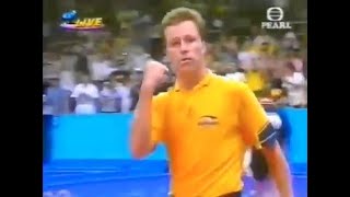 JO Waldner vs V Samsonov 2000 MATCH POINT [upl. by Leakcim]