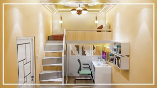 Excellent Loft Bed Idea For Small Room 2x3 Meters Bedroom [upl. by Ibbetson665]