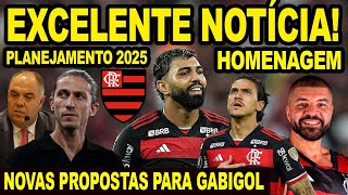 EXCELENTE NOTÍCIA NO FLAMENGO NOVAS PROPOSTAS NA MESA DE GABIGOL HOMENAGEM NA GÁVEA PARA ÍDOLO E [upl. by Reinar]