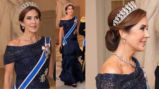 Queen Mary of Denmark Dazzle in Royal Jewels [upl. by Tremann]