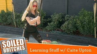 Caite Upton Learns to Battle Zombies  Learning Stuff  Episode 4 [upl. by Akinat697]