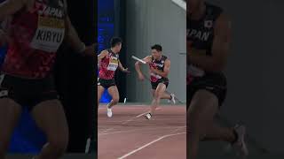 How did he even catch that 👀 Japan relay running [upl. by Celestyn475]