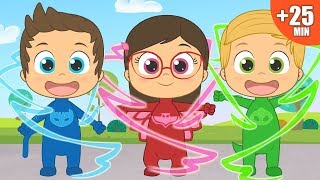 PJ Masks  Song Compilation with Catboy Owlette and Gekko  Learning through Singing and Dancing [upl. by Anehsuc326]