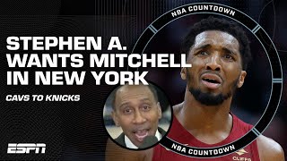 Stephen A Smith thinks Donovan Mitchell is headed TO THE KNICKS 😳  NBA Countdown [upl. by Fernandes253]