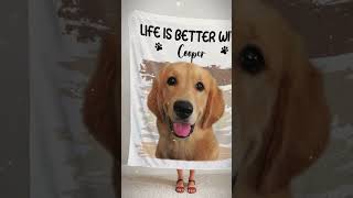 Gossby Photo Blanket  Custom Photo Better Life With Dog Cat  Gift For Pet Lovers chrismasgift [upl. by Grobe]