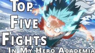 Top 5 My Hero Academia Fights  Season 14 [upl. by Lamrert]