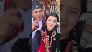 Timi mero dui aankhako nani 😍  Prisma Khatiwada and Amrit Dahal viralshorts viralvideo [upl. by Sassan]