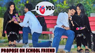 Proposing prank on my School friend 🥰  Shivansh Yadav [upl. by Yzzik]