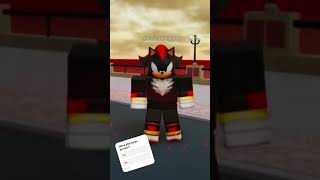 Shadow uses YBA Lucky arrow sonic roblox gaming yba ybaupdate [upl. by Atiker]