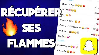 Comment Récupérer ses flammes Snapchat en 5 minutes [upl. by Renick559]