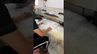 Car cushion professional car cushion Production high quality wool sheep skin [upl. by Deehahs645]