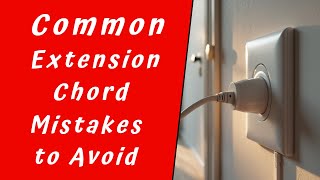 Common Extension Cord Mistakes to Avoid [upl. by Drahcir]