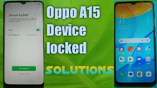 Oppo A15 Device locked Ko Unlock Kaise kare Oppo A15 Device locked Solutions Just U Mobile Solutions [upl. by Maiocco]