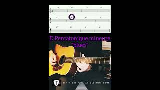 BLUES tuto melanger melodie et accords guitar blues tutorial [upl. by Suhail]