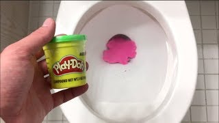 Will it Flush  Pink Play Doh [upl. by Hiro767]