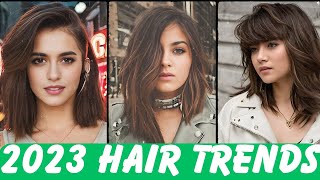 60 Amazing ShoulderLength Haircuts and Medium Hairstyles For 2023  Latest Hair Trends [upl. by Aivatra603]