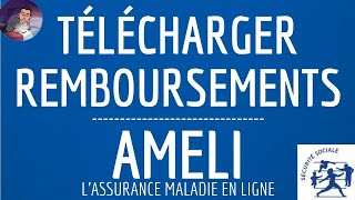 AMELI Remboursement CPAM comment TELECHARGER son relevé de paiement de sécurité sociale [upl. by Copeland]