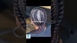 Ghana Weaving Braids Hairstyles for black women hairstyles braids braidedhairstyles viralvideo [upl. by Aerbma]