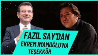 Ekrem İmamoğlu Fazıl Say Konserine gitti Fazıl Saydan İmamoğluna Teşekkür [upl. by Geminian]