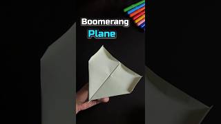 Make the Easiest Boomerang Plane Ever  paper plane 😃 [upl. by Roice]