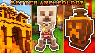 Better Archeology Mod 1201  Minecraft Mod Showcase [upl. by Llenod]