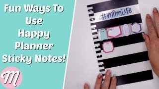 Fun Ways To Use Happy Planner Sticky Notes [upl. by Cyrillus]