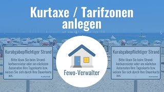 FewoVerwalter Software  Tarifzonen Kurtaxe erstellen [upl. by Hallsy]