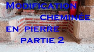 25 Modification dune cheminée en pierre en rénovation partie 2 [upl. by Nayk135]