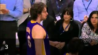 Pau Gasol Top 5 Dunks [upl. by Haibot]