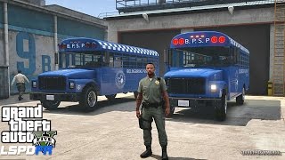 LSPDFR 446  PRISONER TRANSPORT TRANSFER GTA 5 REAL LIFE POLICE MOD [upl. by Odlaner]