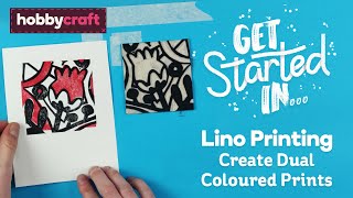 How to Create Dual Colour Lino Printing  Hobbycraft [upl. by Oiratnom]