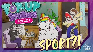 POPUP STORIES 🍪 Folge 1 Sport I Pummeleinhorn [upl. by Hamrah]