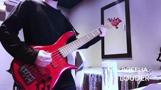 BanG Dream 뱅드림 Louder  Roselia bass cover [upl. by Namijneb]