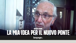 Renzo Piano quotSon nato qui voglio donare a Genova il progetto per la costruzione del nuovo pontequot [upl. by Yearwood258]