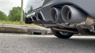 BMW M340i with Akrapovic Evolution Line Ti  SLPipe [upl. by Rats]