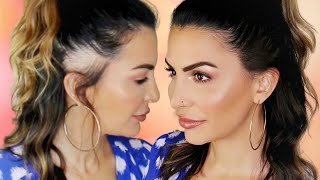 How To Hide Bald Spots With Makeup  Using what you ALREADY have [upl. by Genisia]