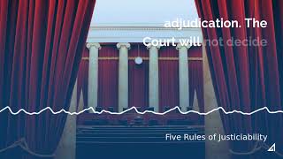 Five Rules of Justiciability [upl. by Townsend]