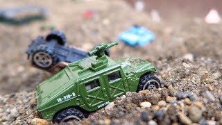 Invasion of US Military Base Camp Tank Helicopter Jet Planes  Toy Unboxing and Play [upl. by Hen]