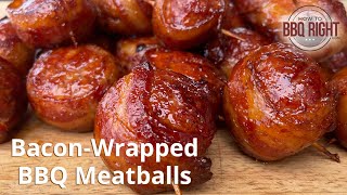 BaconWrapped BBQ Meatballs [upl. by Tisbee]