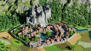 Minecraft Timelapse  Medieval City  Amonos  Survival World Map Download [upl. by Neelyaj695]